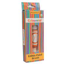 Load image into Gallery viewer, Colourmist Edible Paint Brush With Vibrant Colour Paint ( Orange ) | Food Colour Paint Brush For Dessert | 1pc
