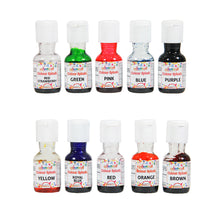 Load image into Gallery viewer, Colourmist Colour Splash Assorted 20 Gm, Pack of 10 Colours (Yellow, Orange, Green, Blue, Purple, Red, Brown, Pink, Royal Blue, Red Strawberry)
