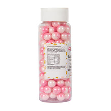 Load image into Gallery viewer, Glint Dual Tone Pearl Balls for Cake Decoration ( 10mm ) ( White &amp; Pink ), 150g | Dual Colour Cake Sprinkle For Cake Decoration | 150g
