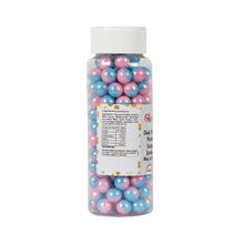 Load image into Gallery viewer, Glint Dual Tone Pearl Balls for Cake Decoration ( 10mm ) ( Blue &amp; Pink ), 150g | Dual Colour Cake Sprinkle For Cake Decoration | 150g

