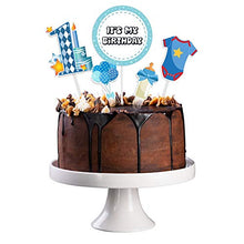 Load image into Gallery viewer, LET&#39;S PARTY - CAKE TOPPER - 1ST BIRTHDAY BABY BOY THEME PACK - LP 2949
