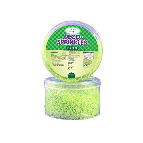 Wow Confetti Deco Sprinkles -30g (Green)