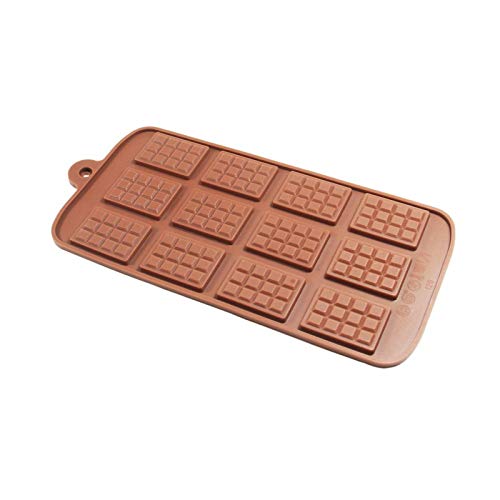 Finedecor Silicone Mini Chocolate Bar Shape Big Chocolate Mould - FD 3146, (12 Cavities)