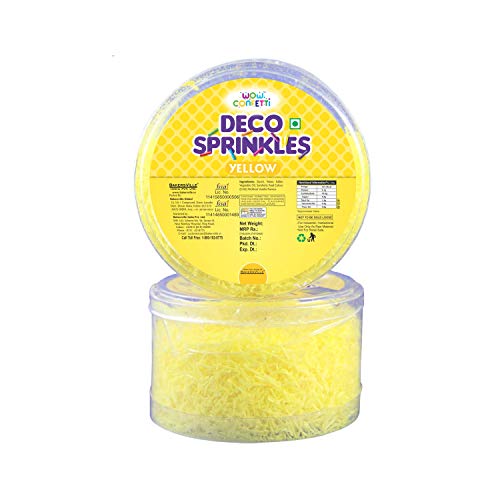 Wow Confetti Deco Sprinkles -30g (Yellow)