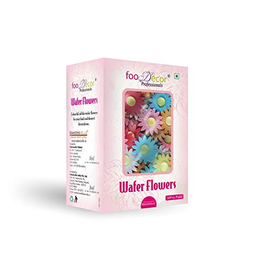 Foodecor Professionals Wafer Flowers (Sunflower)- 50pcs -BV 2731