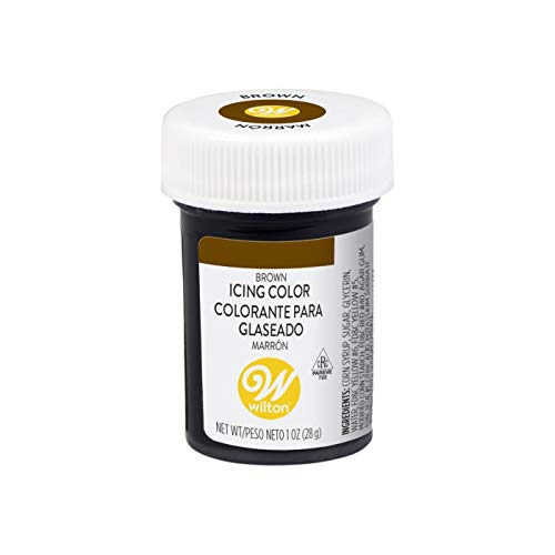 Wilton Gel Food Coloring Icing, Brown, 28.3 g