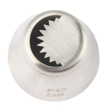 Load image into Gallery viewer, FineDecor Russian Piping Tip, Cake Decoration Nozzle Cream Icing Nozzle Tip Stainless Steel Nozzle Cream Puff Decor Pastry Icing Tool, 1psc (D8)
