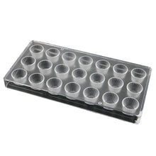Load image into Gallery viewer, FineDecor Cup Shaped Polycarbonate Chocolate Mold  (21 Cavities), Transparent, FD 3420
