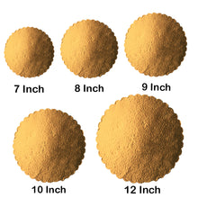 Load image into Gallery viewer, FineDecor Square Gold Cake Board Combo - 7 Inch, 8 Inch, 9 Inch, 10 Inch, 12 Inch Square Cardboard (25 Pieces), Gold

