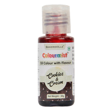 Load image into Gallery viewer, Colourmist Oil Colour With Flavour (Cookies And Cream), 30g | Chocolate Oil Cookies &amp; Cream Flavour with Colour |Cookies &amp; Cream Emulsion
