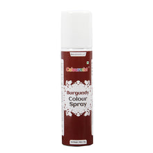 Load image into Gallery viewer, Colourmist Premium Colour Spray (Burgundy),100ml | Cake Decorating Spray Colour for Cakes, Cookies, Cupcakes Or Any Consumable For A Dazzling Effect
