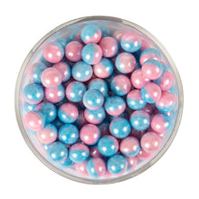 Load image into Gallery viewer, Glint Dual Tone Pearl Balls for Cake Decoration ( 10mm ) ( Blue &amp; Pink ), 75g | Dual Colour Cake Sprinkle For Cake Decoration | 75g
