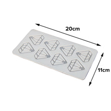 Load image into Gallery viewer, FineDecor Diamond Pattern Silicone Chocolate Garnishing Mould (6 Cavity), Diamond Shape Garnishing Sheet For Chocolate And Cake Decoration, FD 3517
