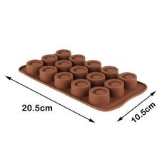 Load image into Gallery viewer, Finedecor Silicone Circular Loop Shape Chocolate Mould - FD 3156, (15 Cavities)
