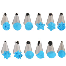 Load image into Gallery viewer, FineDecor Stainless Steel Cake Decorating Nozzle Set (24 Pcs) With Coupler | Piping Set for Cake Decoration and Icing - FD 2943
