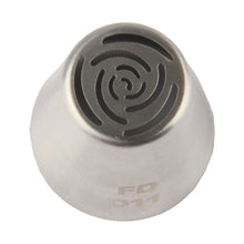 Load image into Gallery viewer, FineDecor Russian Piping Tip, Cake Decoration Nozzle Cream Icing Nozzle Tip Stainless Steel Nozzle Cream Puff Decor Pastry Icing Tool, 1psc (D11)
