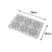 Load image into Gallery viewer, FineDecor Ship Steering Wheel Pattern Silicone Chocolate Garnishing Mould (6 Cavity), Garnishing Sheet For Chocolate And Cake Decoration, FD 3543
