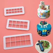 Load image into Gallery viewer, FineDecor Square Cookie Cutter Set / Fondant Embosser &amp; Cutter - Geometric Cutter Set Square Shape, FD 3365
