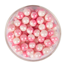 Load image into Gallery viewer, Glint Dual Tone Pearl Balls for Cake Decoration ( 10mm ) ( White &amp; Pink ), 75g | Dual Colour Cake Sprinkle For Cake Decoration | 75g
