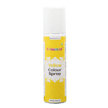 Load image into Gallery viewer, Colourmist Premium Colour Spray (Yellow), 100ml | Cake Decorating Spray Colour for Cakes, Cookies, Cupcakes Or Any Consumable For A Dazzling Effect
