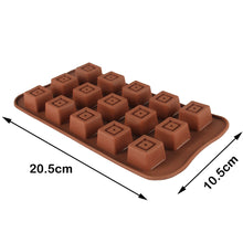 Load image into Gallery viewer, Finedecor Silicone Cuboid Shape Chocolate Mould - FD 3147, (15 Cavities)
