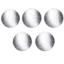 Load image into Gallery viewer, FineDecor Silver Cake Board 9 INCH Round Cardboard (5 Pieces), Cardboard Round Cake Circle Base, 9 Inches Diameter (Silver)
