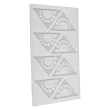 Load image into Gallery viewer, FineDecor Small Designed Hollow Triangle Shape Chocolate Garnishing Sheet For Chocolate And Cake Decoration (8 Cavity),FD 3360
