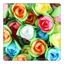 Load image into Gallery viewer, Foodecor Professionals Wafer Flowers (Rose with Triangular Leaf)- 50pcs -BV 2730
