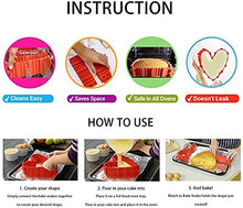 Load image into Gallery viewer, FineDecor 4 PCS Silicone Cake Mold Magic Bake Snake-DIY Baking Mould Nonstick Tool Design Your Pastry Dessert with Any Pan Shape (FD 3212)
