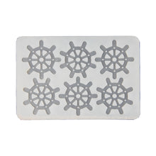 Load image into Gallery viewer, FineDecor Ship Steering Wheel Pattern Silicone Chocolate Garnishing Mould (6 Cavity), Garnishing Sheet For Chocolate And Cake Decoration, FD 3543
