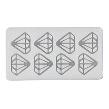 Load image into Gallery viewer, FineDecor Diamond Pattern Silicone Chocolate Garnishing Mould (6 Cavity), Diamond Shape Garnishing Sheet For Chocolate And Cake Decoration, FD 3517
