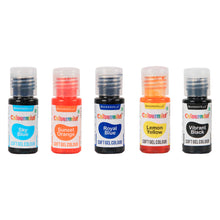 Load image into Gallery viewer, Colormist Soft Gel Paste Color Assorted 20g each, Pack of 10 (Red,Blue,Green,Orange,Skin, Royal Blue,Pink,Yellow,Vibrant Purple, Black) BV 3046
