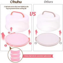 Load image into Gallery viewer, FineDecor Storage Container Box for Cakes &amp; Cupcakes with Collapsible Handles, FD 3384
