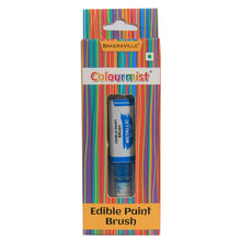 Load image into Gallery viewer, Colourmist Edible Paint Brush With Metallic Paint ( Metallic Blue ) | Food Colour Paint Brush For Dessert | 1pc
