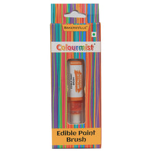 Load image into Gallery viewer, Colourmist Edible Paint Brush With Metallic Paint ( Metallic Orange ) | Food Colour Paint Brush For Dessert | 1pc
