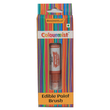 Load image into Gallery viewer, Colourmist Edible Paint Brush With Metallic Paint ( Metallic Rose Gold ) | Food Colour Paint Brush For Dessert | 1pc
