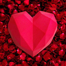 Load image into Gallery viewer, FineDecor Diamond Heart Shape Silicone Mousse/Pinata Cake Mould, Mousse Fudge 3D Heart Mould for Chocolate Baking Pan, FD 3177
