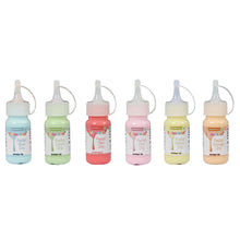 Load image into Gallery viewer, Colourmist Cake Decorating Drip Assorted 30g each, Pack of 6 Edible Pastel Colors (Red, Green, Blue, Yellow, Pink, Orange) - BV 3081
