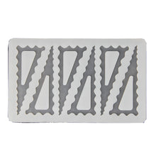 Load image into Gallery viewer, FineDecor Triangle Wave Pattern Silicone Chocolate Garnishing Mould (6 Cavity), Garnishing Sheet For Chocolate And Cake Decoration, FD 3510
