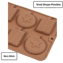 Load image into Gallery viewer, FineDecor Silicone Mould Diwali Crackers Shape Mould | Candy Mould | Jelly Mould | Baking Silicon Bakeware Mold (6 Cavity) - FD 3524
