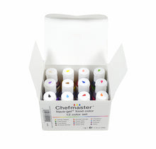 Load image into Gallery viewer, CHEFMASTER - LIQUA GEL - ASSORTED KIT - (20 GM X 12 BOTTLES X 1 KIT)
