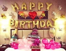 Load image into Gallery viewer, Let&#39;s Party Happy Birthday Balloon Gold (16 Inch), 13 Pcs Reusable
