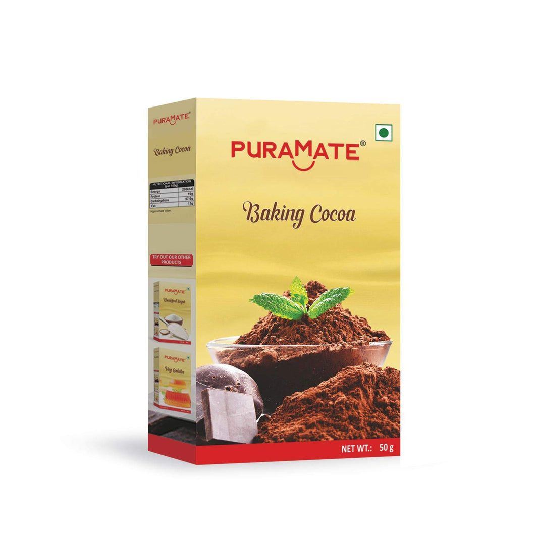 Puramate Baking Cocoa, 50g