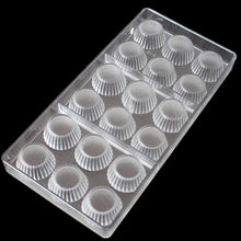 Load image into Gallery viewer, FineDecor Cup Shaped Polycarbonate Chocolate Mold  (21 Cavities), Transparent, FD 3420
