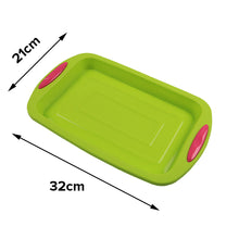 Load image into Gallery viewer, FineDecor 5 Psc Premium NonStick Silicone Bakeware Set, Non Stick Doughnut Pan, Muffin Pan, Loaf Pan, Round &amp; Square Pan Kitchen Tool, FD 3402, Green
