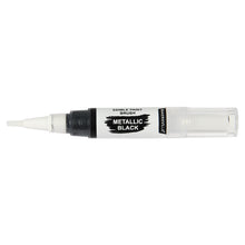 Load image into Gallery viewer, Colourmist Edible Paint Brush With Metallic Paint ( Metallic Black ) | Food Colour Paint Brush For Dessert | 1pc
