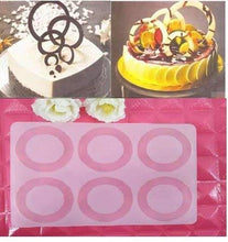 Load image into Gallery viewer, FineDecor Circle Pattern Silicone Chocolate Garnishing Mould (6 Cavity), Ring Pattern Chocolate Garnishing Mould,FD 3353

