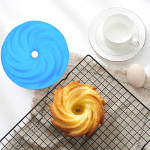 Load image into Gallery viewer, FineDecor Nonstick Silicone Bundt Cake Pan, Nonstick Fluted Cake Mould Baking Pan for Cake, Jello, Bread and More Baked Goods FD 3189
