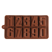Load image into Gallery viewer, FineDecor Silicone Chocolate Mould Numeric Chocolate / Chocolate Number Candy Mold Ice Cube Tray - FD 3436
