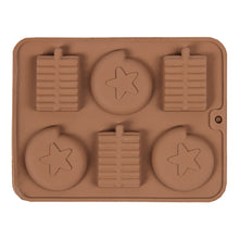 Load image into Gallery viewer, FineDecor Silicone Mould Diwali Crackers Shape Mould | Candy Mould | Jelly Mould | Baking Silicon Bakeware Mold (6 Cavity) - FD 3524
